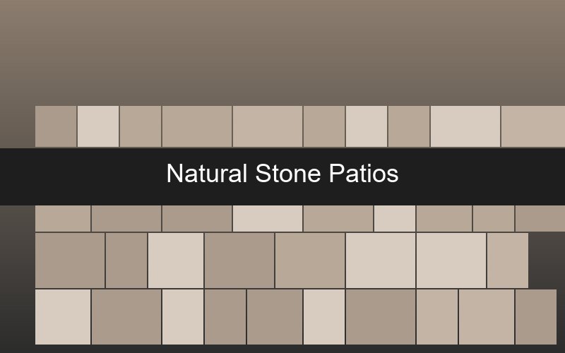 Natural stone patio installation in County Louth