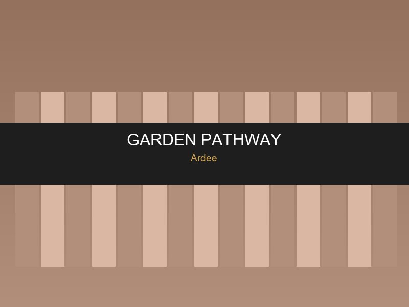 Curved garden pathway with lighting in Ardee