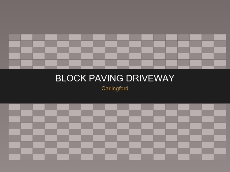 Cobblelock driveway with granite border in Carlingford